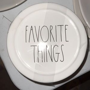 NWT Rae Dunn FAVORITE THINGS ceramic holder